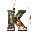 thumbnail image 3 of PRETXORVE Home Decor, Room Decor, 26 Alphabet Christmas Tree Decoration Pendants - Personalized Diy Christmas Decorations - Christmas Tree Hanging Decoration Features, 3 of 7