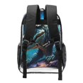 thumbnail image 2 of Rocae Starry Sky Colorful Crocodile A for 16inch Clear Backpack Transparent School Backpack for Women Men, Capacity Clear Bag for College, Travel, 2 of 7