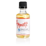 Amoretti - Heavy Cream Extract Water Soluble 2 oz - Highly Concentrated & Perfect For Pastry, Savory, Brewing, and more, Preservative Free, Vegan, Kosher Pareve, Keto Friendly
