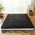 thumbnail image 2 of COSMOGO Futon Mattress, Padded Japanese Floor Mattress Quilted Bed Mattress Topper Light Brown - Full, 2 of 5