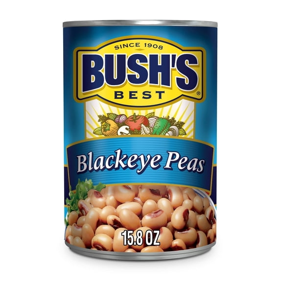 Bush's Blackeye Peas, Canned Black Eyed Peas, 15.8 oz, Pack of 2
