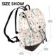 thumbnail image 2 of Disketp Wildflower Watercolor 3 Mochila de Cuero para Mujer, Bolso de Espalda Antirrobo con Estilo para Viaje, Trabajo y Uso Diario, 2 of 4