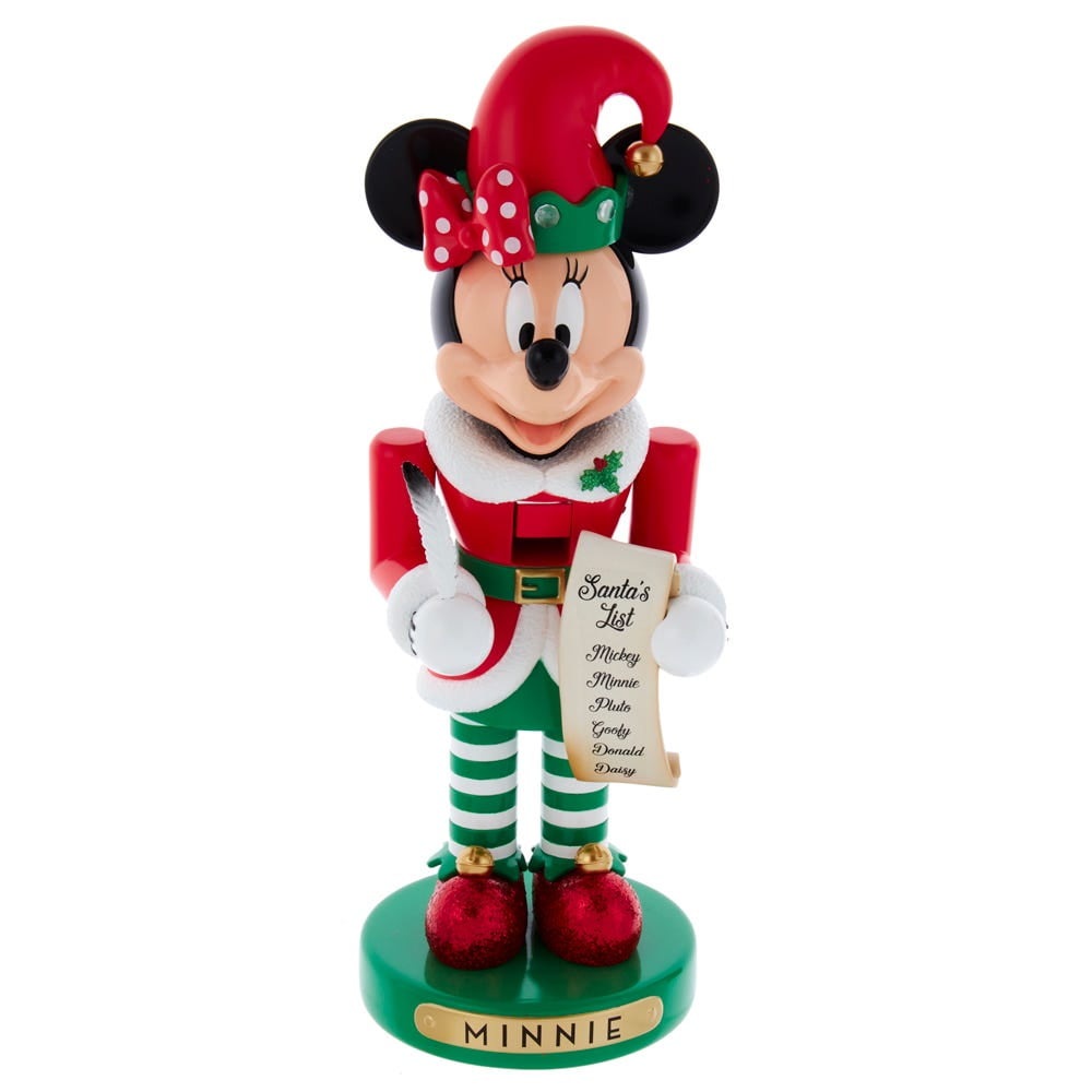 Disney, Mickey Mouse Holiday Nutcracker, 11 Inches Tall, Red Disney, Mickey Mouse Holiday Nutcracker, 11 Inches Tall, Red