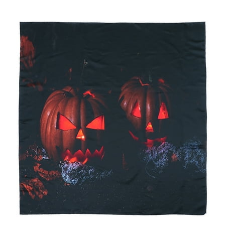 

1Pc Creative Halloween Tablecloth Pumpkin Pattern Venue Layout Prop (Black)