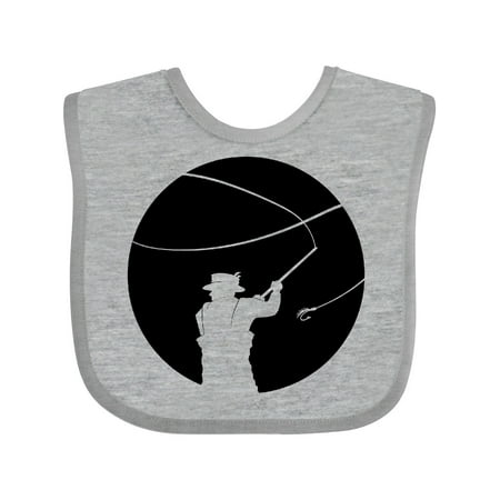 

Inktastic Fly Fishing Silhouette Gift Baby Boy or Baby Girl Bib