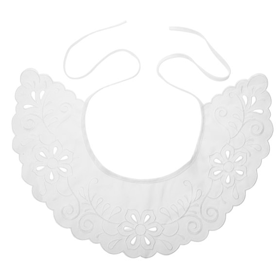 SOPOTUTU Stylish White Detachable Fake Collar with Hollow Design Suitable for All Season Wear