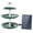 Green, variant on 3 Tiered Bird Bath With 2.5W Solar Fountain Pump, DIY Solar Fountain Detachable And Suitable For Bird Bath, Garden Decoration ,Water Circulation