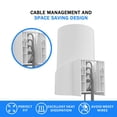 thumbnail image 4 of Estante de Pared SONGCHEER Blanco para Tp Link Deco X68 XE75 XE75 Pro AXE5400 WiFi Router Organizado, 4 of 9