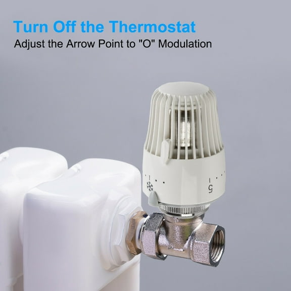 Thermostat Optimize Your Heating with 2pcs Radiator Thermostatic Valve Heads and M30 x 15 Threaded Connections