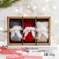 thumbnail image 3 of 4 piezas/caja de minimuñeco de Papá Noel del bosque, colgante para árbol de Navidad, decoración navideña para el hogar, muñeco de gnomo, regalos de Año Nuevo 2023 para niños, 3 of 5