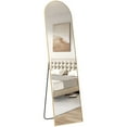 thumbnail image 6 of CONCETTA 59"x16" Arched Full Length Mirror, Full Body Standing Mirror Floor Mirrors, Gold, 6 of 13