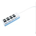 thumbnail image 1 of Sidaley USB Hub Cable Splitter Adaptador de expansión Ratón Accesorios de oficina 7 puertos Suministros para el hogar Lector de tarjetas Versión 2.0 Adaptadores de corriente Blanco 4 puertos, 1 of 6