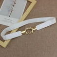 thumbnail image 3 of Leather Skinny Women Double Loop Belt Thin Waist Belts for Dress Decoration, 3 of 5