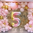 thumbnail image 4 of 40 Inch Rainbow Numbers 3,5,6,9 Balloons Colorful Party Birthday Decorations Foil Helium Digital Balloon-Style:5th;, 4 of 5
