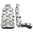 thumbnail image 5 of Haiem Tractor and Dumper Printed Car Seat Covers Set of 2, Universal Fit Car Seat Covers,Protective Seat Covers,Comfortable Car Seat Covers, Easy Installation Seat Covers, Vehicle Seat Covers, 5 of 9