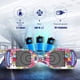 thumbnail image 3 of HOVERSTAR Bluetooth Hoverboard, LBW12A Color cromado o monopatín eléctrico de piel impresa con ruedas intermitentes LED, 3 of 5