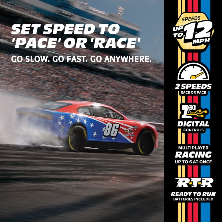 MotorDayz (1:32) Remote Control NASCAR Racer, Red/White/Blue, R8