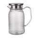 thumbnail image 2 of Jarra de jugo para interior y exterior, jarra de agua anticaída, para té de la tarde, restaurante, hogar, transparente tapa de acero plata, 2 of 9