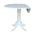 thumbnail image 6 of International Concepts Drop Leaf Counter Height Dining Table in White, 6 of 9