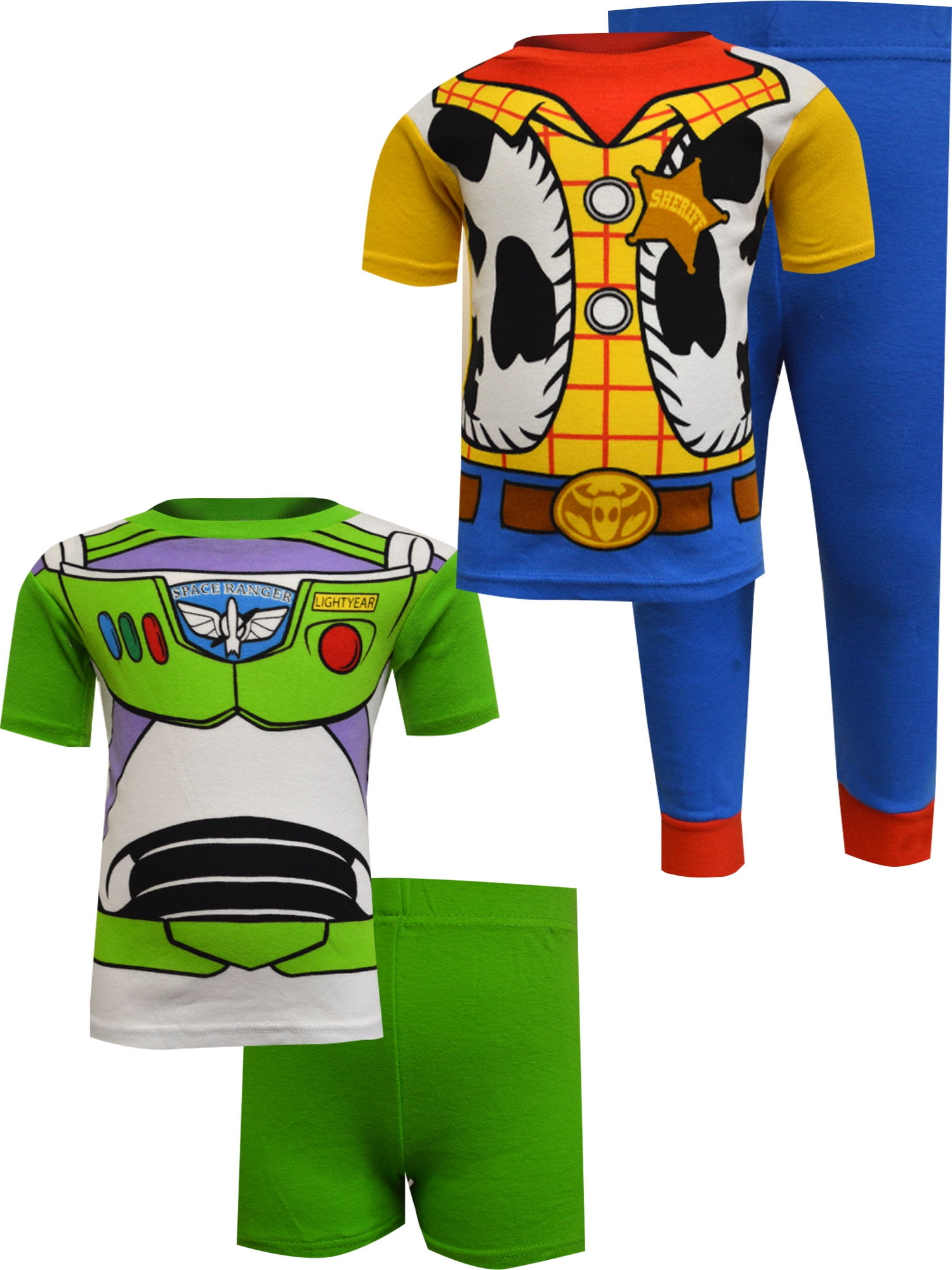 Disney Boys' Toy Story Buzz Lightyear and Woody Toddler Cotton 4 Pc ...