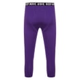 thumbnail image 4 of Hansber Men's Compression Base Layer Leggings Stretchy Quick Dry Sports Tights Gym Bodybuilding Purple XXL, 4 of 7