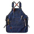 thumbnail image 1 of Woodworking Apron, Heavy Duty Canvas Working Tool Apron with Pockets, Adjustable Strap Aprons for Women, Men, 1 of 5