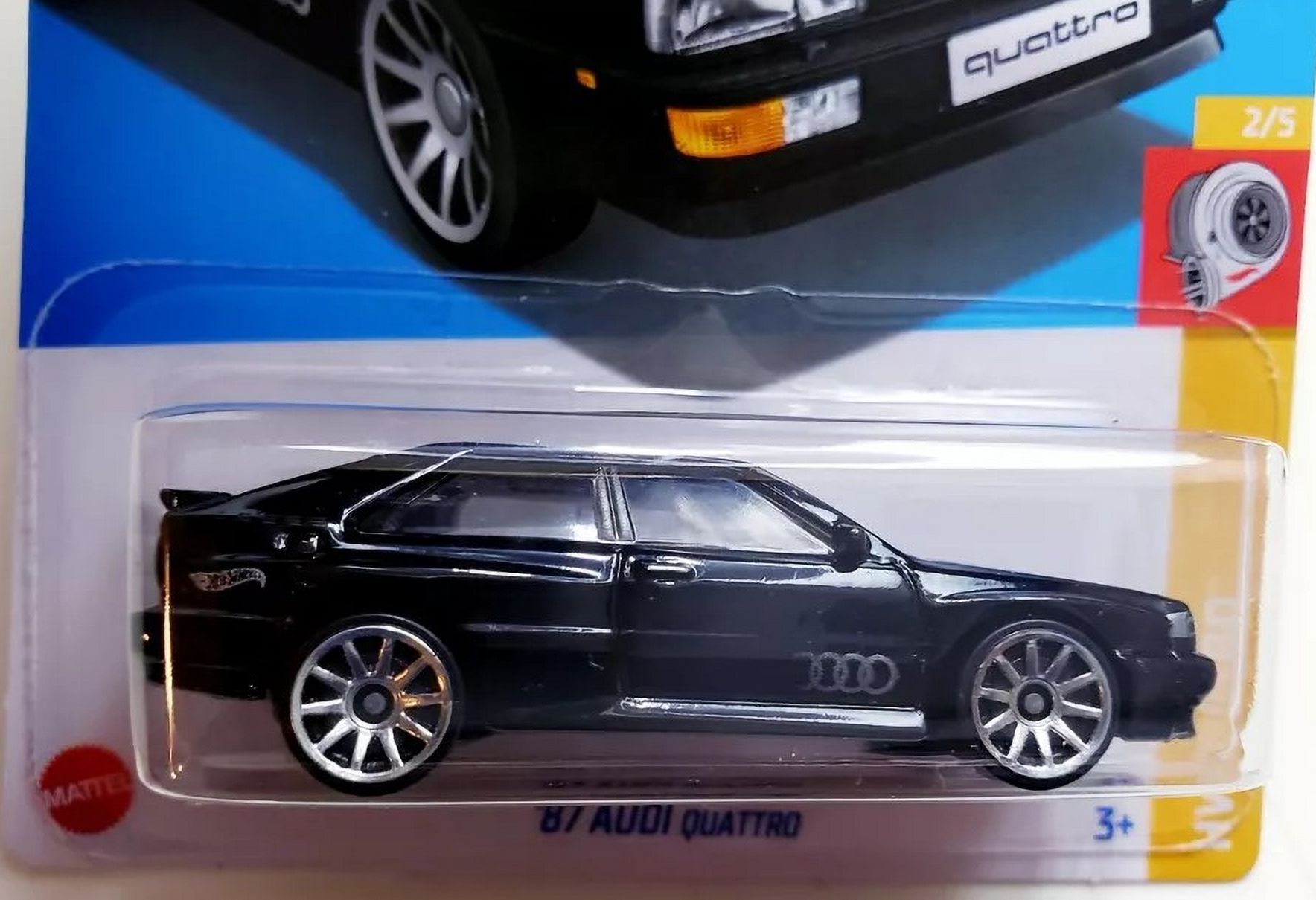 Hot Wheels '87 Audi Quattro Black 102/250 HW Turbo 2/5
