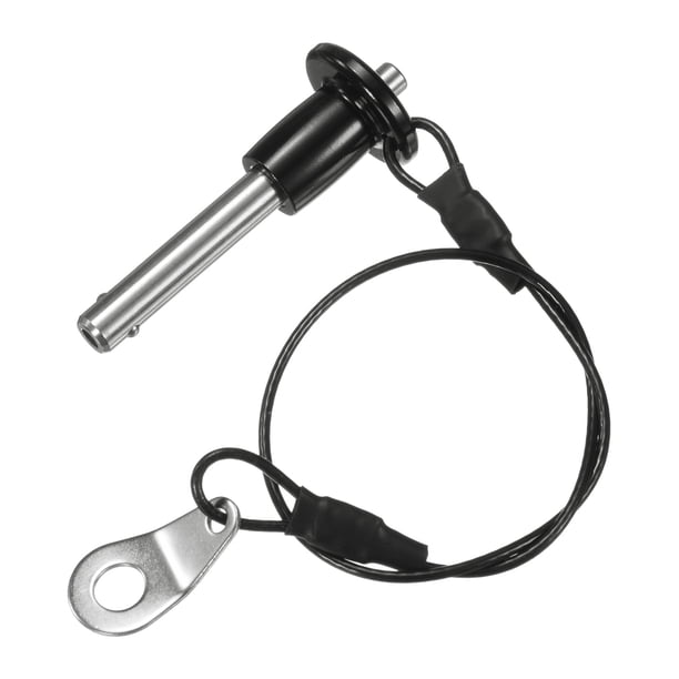 1 Paquete de Pasadores de Bloqueo de Bola, Diámetro de 6 mm. Longitud de Uso de 25 mm, Mango de Botón, Pasador de Liberación Rápida