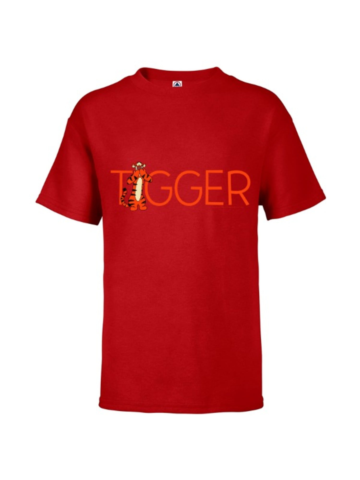 Tigger Shoot Winnie The Pooh Men Women Unisex V-Neck Short Sleeve Top T-Shirt 