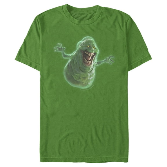 Men's Ghostbusters Realistic Slimer  Graphic Tee Kelly Green X Large