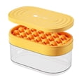 thumbnail image 5 of Hvmvliv Ice Molds 24-Compartments Round-Shape Food-Grade Ice Cubes Trays with Lid and Bin Household Food Grade Silicone Ice Tray Come with Ice Shovel Yellow, 5 of 6