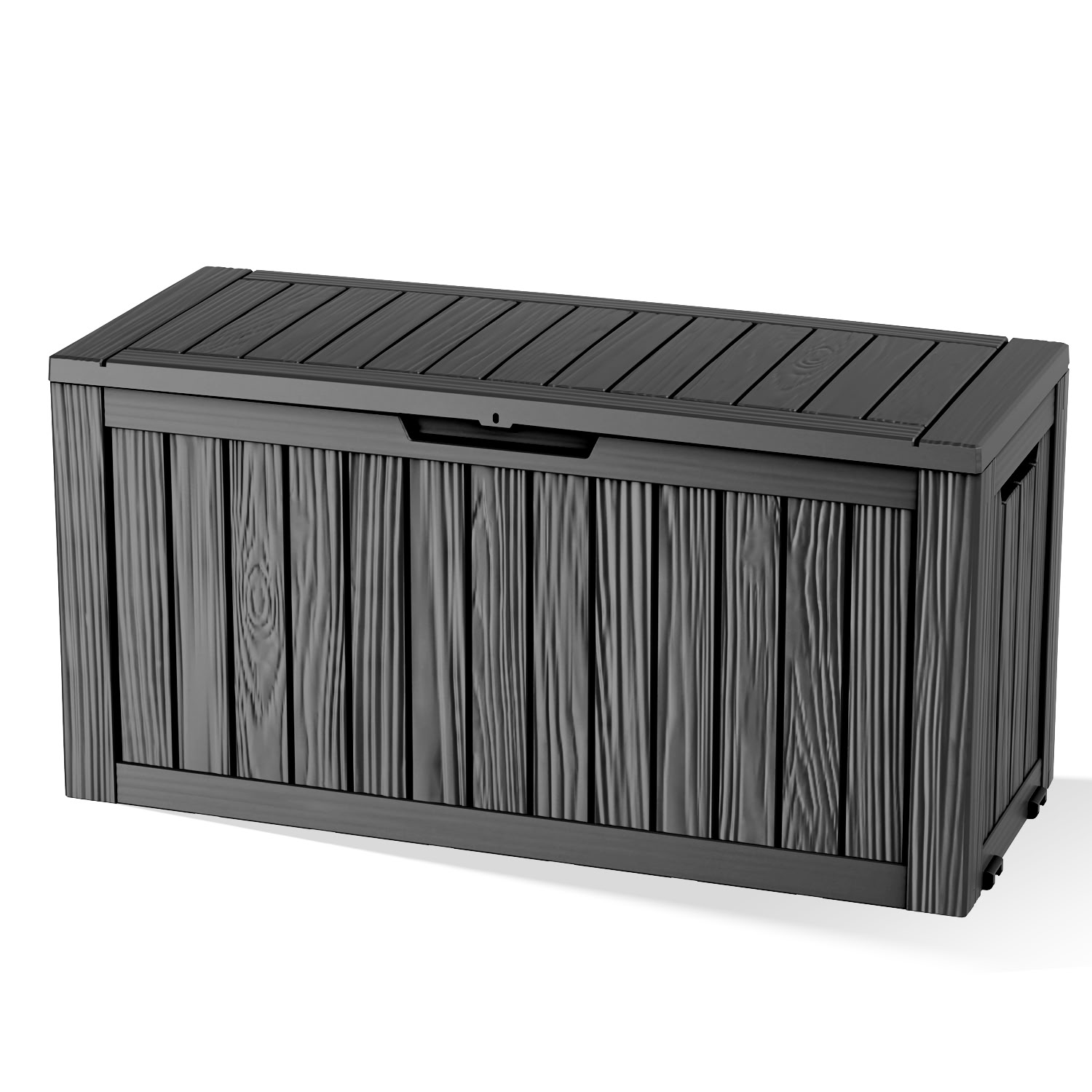 MAYEERTY 75 Gallon Outdoor Deck Box, Large Capacity Storage Box for Patio Furniture Cushions, Pillow Outdoor Indoor, Black