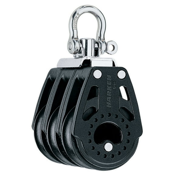 HARKEN Premium Sailing 40mm Carbo Triple Pulley Boat Block, Part 2640