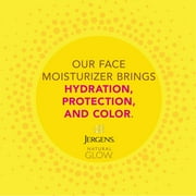 Jergens Natural Glow SPF 20 Face Moisturizer, Sunless Self Tanner, Medium to Deep Skin, 2 fl oz