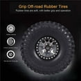 thumbnail image 4 of 4PCS 1.9in Crawler RC Rubber Tires With Metal Rim For 1/10 RC  Traxxas -4 -6 Axial Scx10 90046  RC Car Parts, 4 of 7