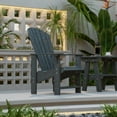 thumbnail image 3 of Wildridge Heritage Upright Adirondack Chair, Dark Gray - Outdoor All-Weather Poly Furniture for Patio, Deck, Yard, 3 of 5