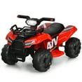 thumbnail image 1 of Gymax 6V 4 Wheels ATV Quad Ride On Car Kids Ride-On Toy w/ Music Horn LED Light Red, 1 of 10