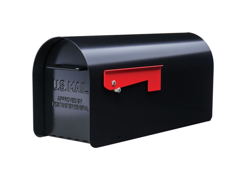 Black/White Color : White ZfgG Large Capacity Locking Post and Rust Proof Vacation Mailbox