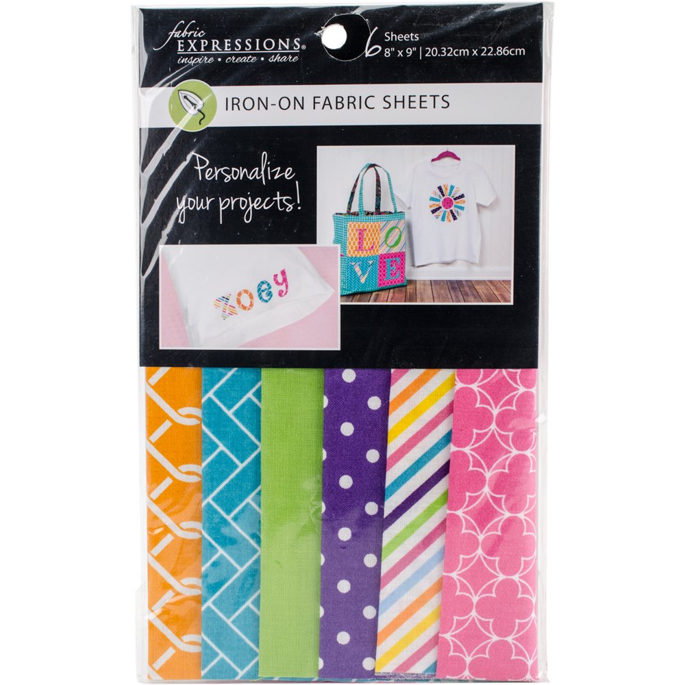 Fabric Editions Fusible Sheets 8"X9" 6/PkgBrights