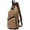 Coffee, variant on Canvas Sling Bag Crossbody Backpack Shoulder Casual Rucksack for Men Women Outdoor Cycling Hiking Travel Fishing Black