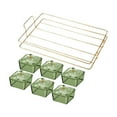 thumbnail image 1 of Bandeja para frutos secos Strade Fareast Limited plato dividido para aperitivos Verde Con 6 rejillas, 1 of 8