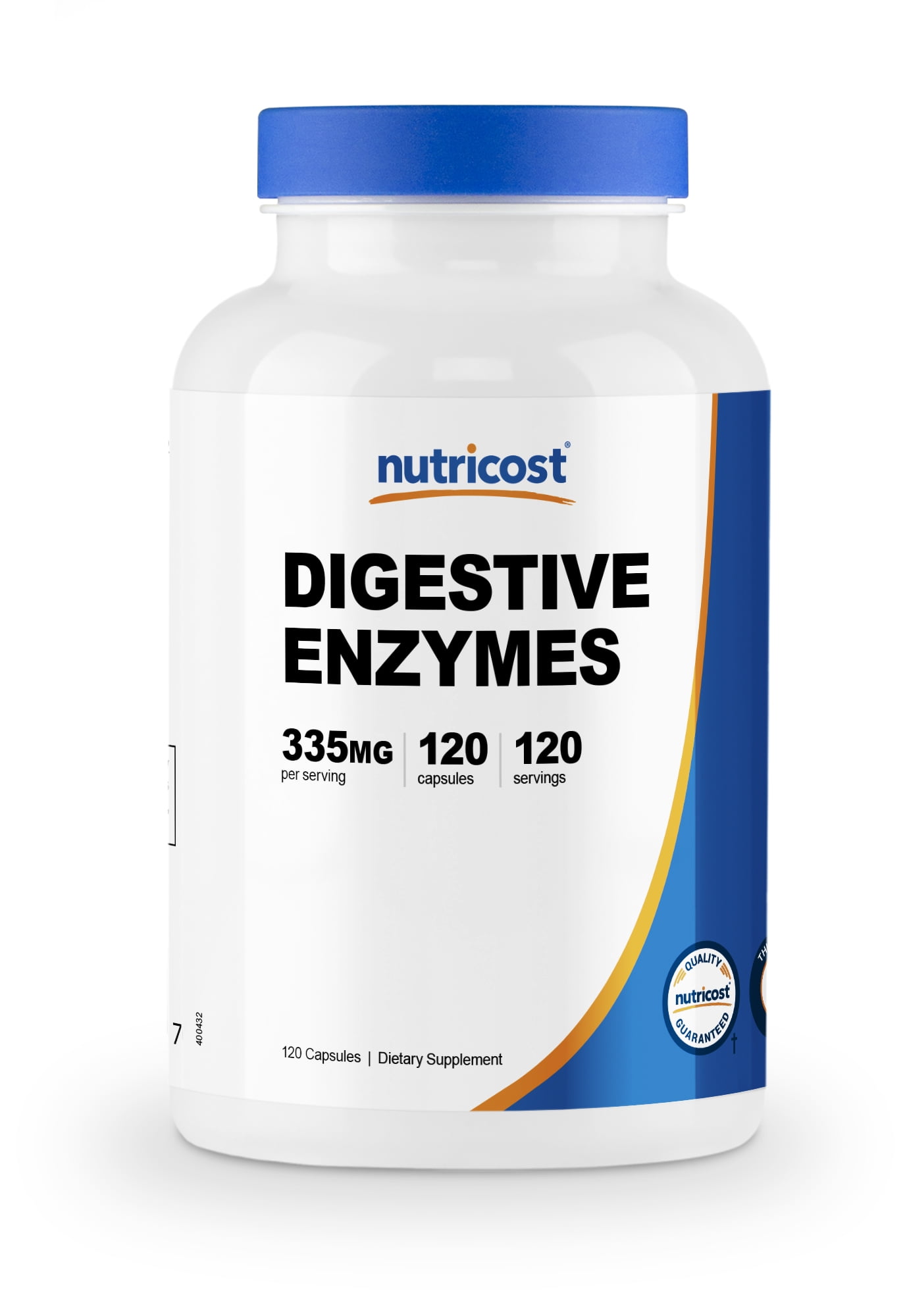 Nutricost Digestive Enzymes 335mg, 120 Vegetarian Capsules Complete