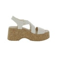 thumbnail image 2 of Dr. Scholl's Women's Dottie Platform Sandals White Fabric 6.5M, 2 of 3