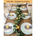 thumbnail image 4 of 15 Inch Round Placemats Set of 6, Easter Bunny Non Slip Heat Insulation PP Table Mats, Blue Easter Eggs Spring Floral Teal Wooden Washable Place Mats for Kitchen Dining Party Table Decor, 4 of 7
