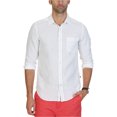 thumbnail image 1 of Nautica Chambray - Camisa con botones para hombre, color blanco, grande, 1 of 1