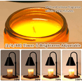 thumbnail image 2 of Funistree Candle Warmer Lamp with Timer, Adjustable Height Wax Warmer Lamp with 2 Bulbs, Gift for Christmas Women Mom Her, Home Decor, 2 of 9