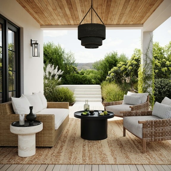 Nuloom Nellea Modern Indoor/Outdoor Area Rug, 6' 7" x 9', Nellea Light Brown