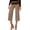 Brown -AB02, variant on Foldover Culottes for Women Low Rise Gauchos Pants Cropped Flowy Flared Wide Leg Palazzo Lounge Yoga Capri Pant Coffee XL