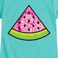 thumbnail image 3 of Instant Message - Tie Dye Watermelon - Toddler & Youth Girls Short Sleeve Graphic T-Shirt, 3 of 6