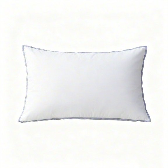 A - Soft Pillow Thin Low Profile Cervical Support Pillow for Neck Pain Relief, Breathable and Soft Home Sleep Aid for Back and Stomach Sleepers,White B